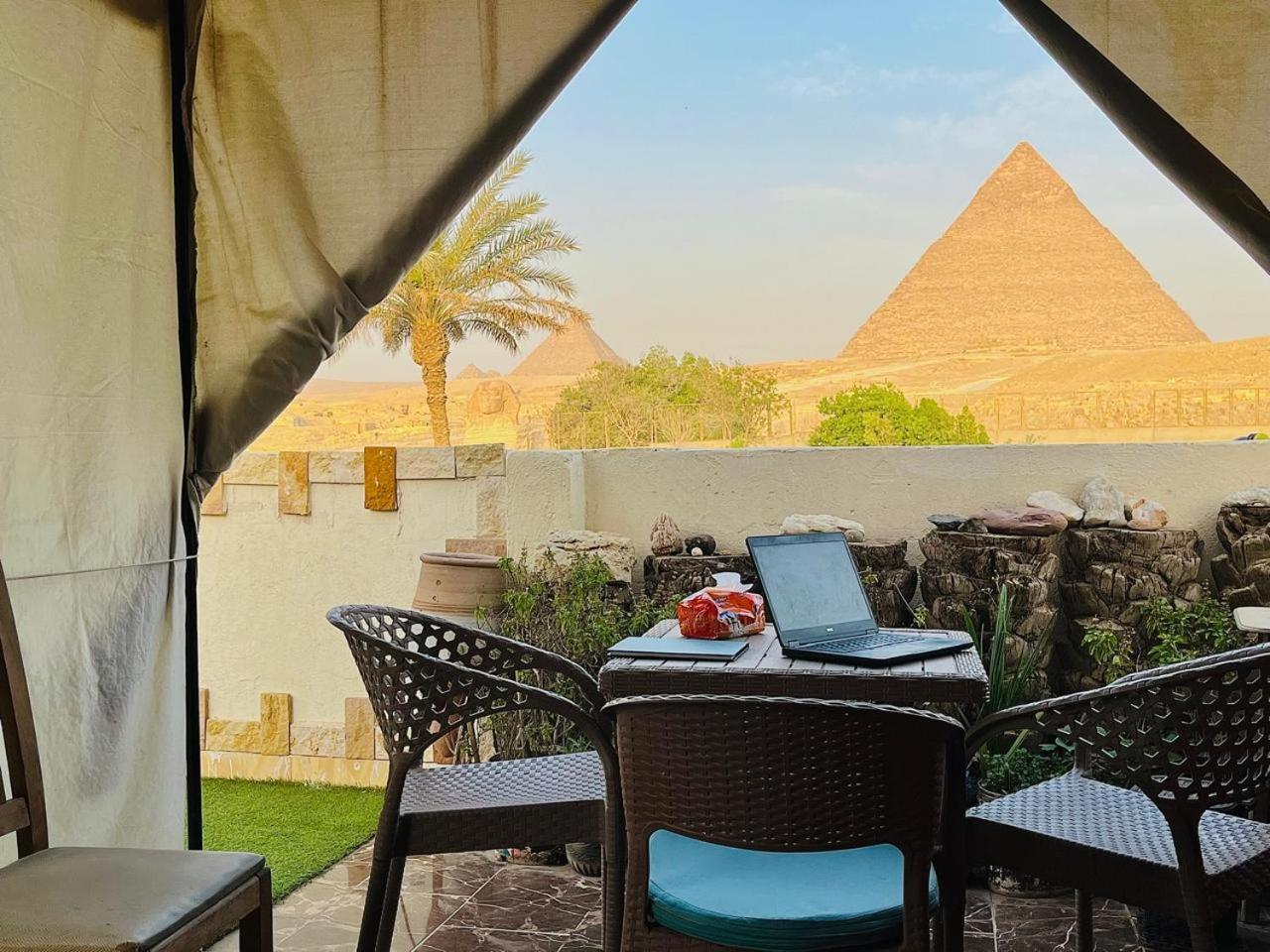 Kemet Pyramids Room View Kairo Bagian luar foto