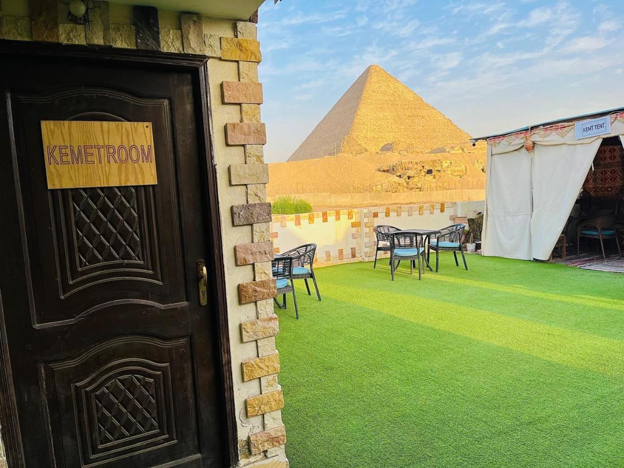Kemet Pyramids Room View Kairo Bagian luar foto