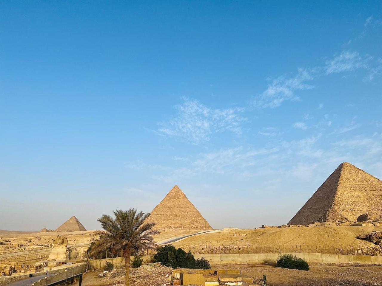 Kemet Pyramids Room View Kairo Bagian luar foto