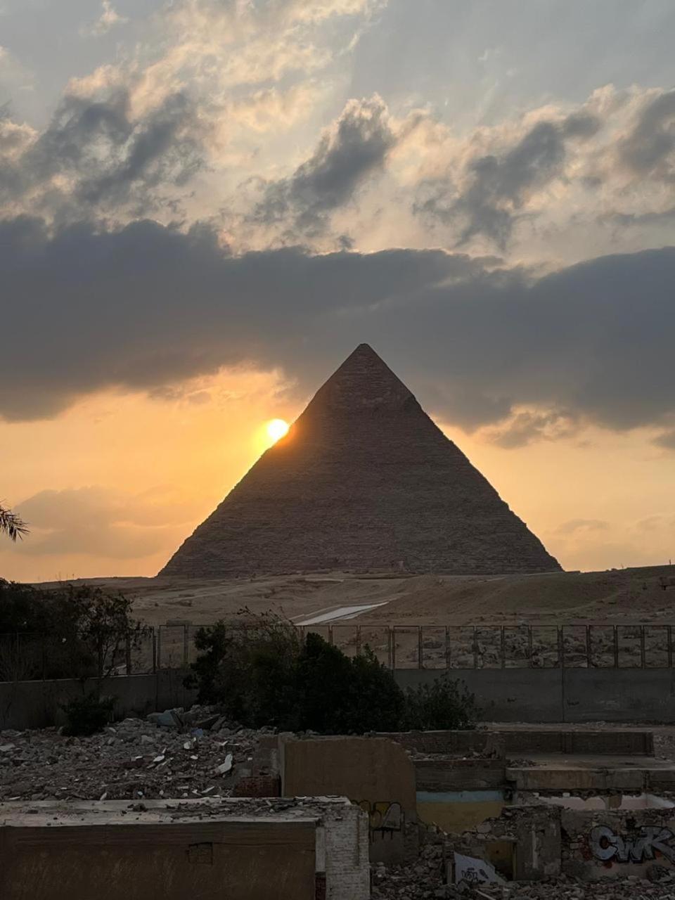 Kemet Pyramids Room View Kairo Bagian luar foto