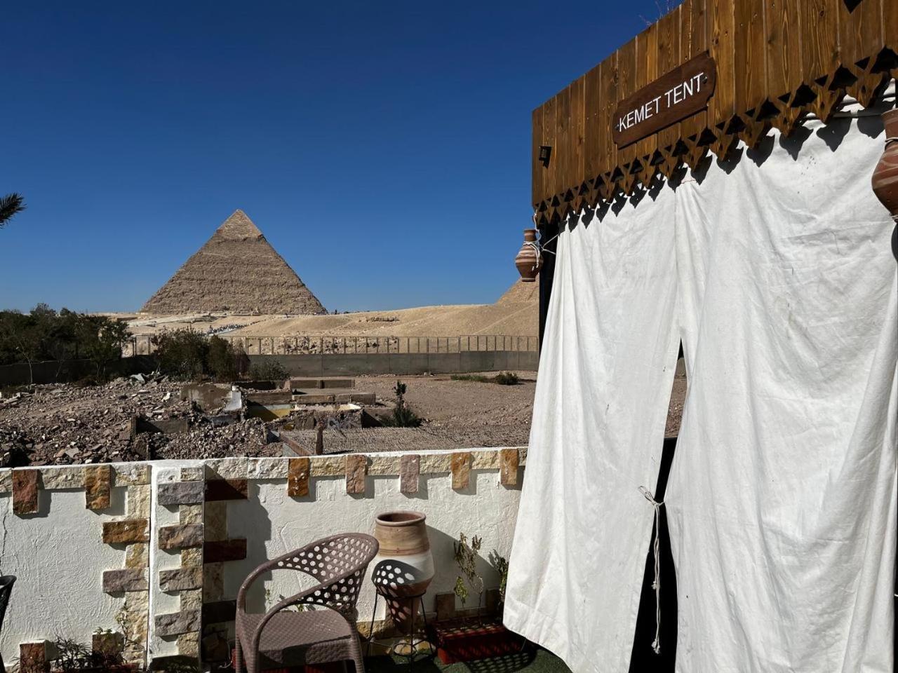 Kemet Pyramids Room View Kairo Bagian luar foto
